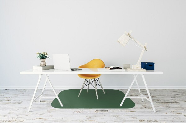 Office chair floor protector Dark green color