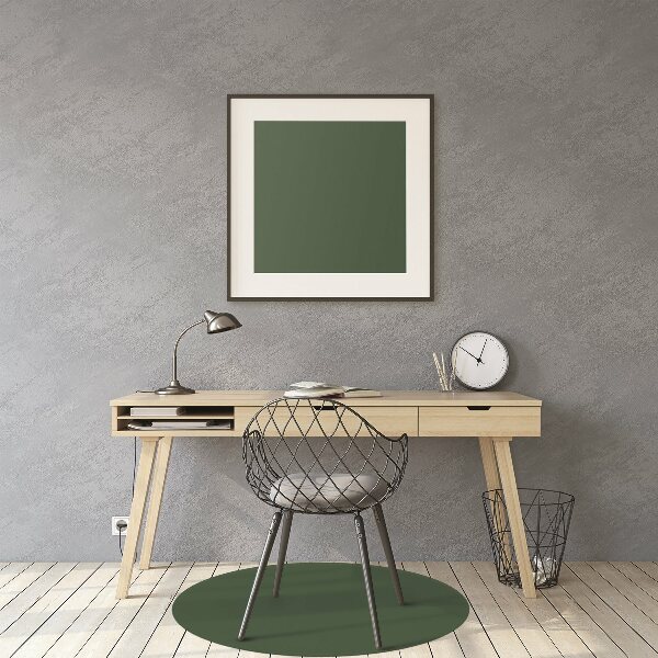 Office chair floor protector Dark green color