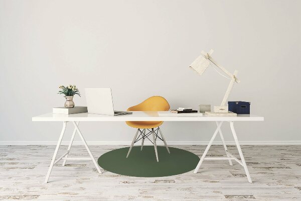 Office chair floor protector Dark green color