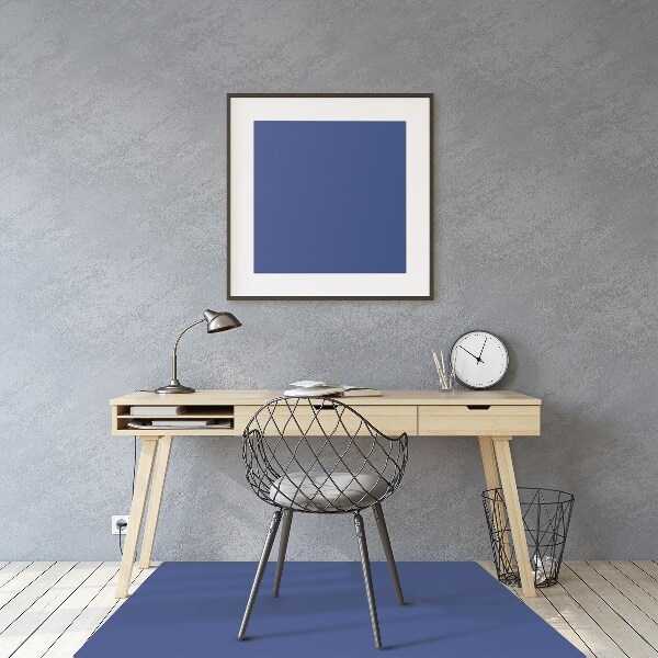 Office chair floor protector Blue color