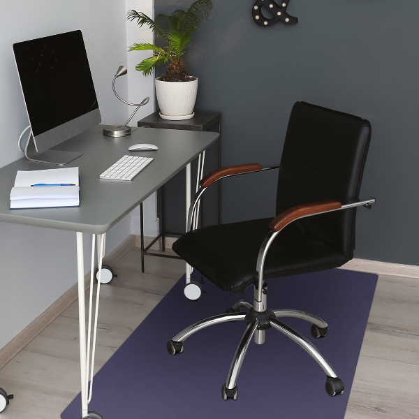 Office chair floor protector Navy blue