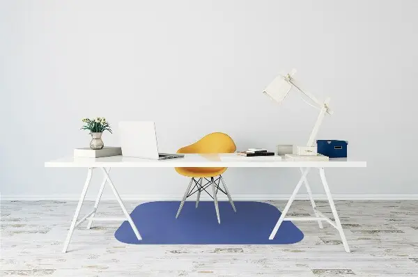 Office chair mat Blue color Road