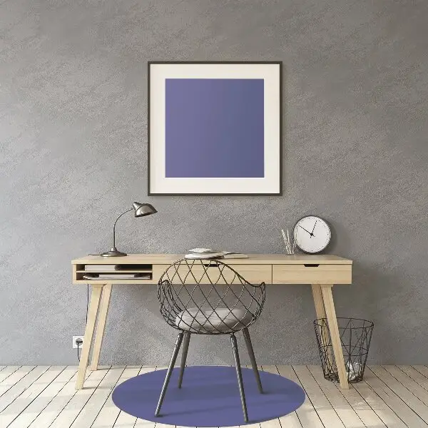 Office chair mat Blue color Road