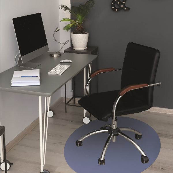 Desk chair floor protector Dark blue color