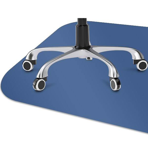 Desk chair floor protector Dark blue color