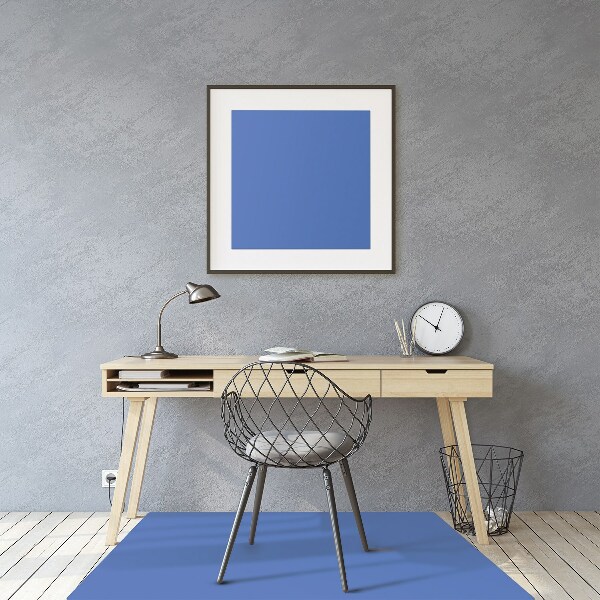 Computer chair mat Dark color azure