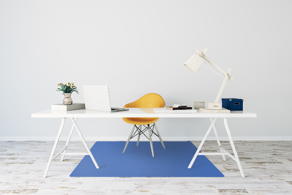 Computer chair mat Dark color azure