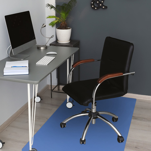 Computer chair mat Dark color azure