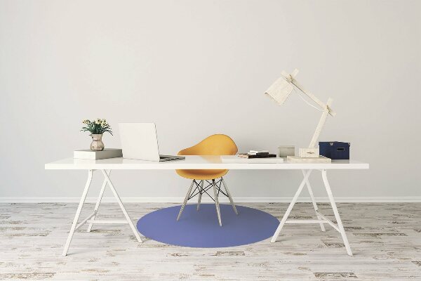 Computer chair mat Dark color azure
