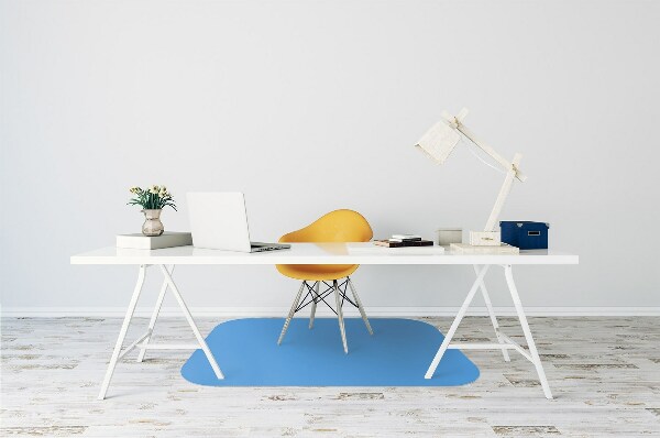 Office chair mat color Blue