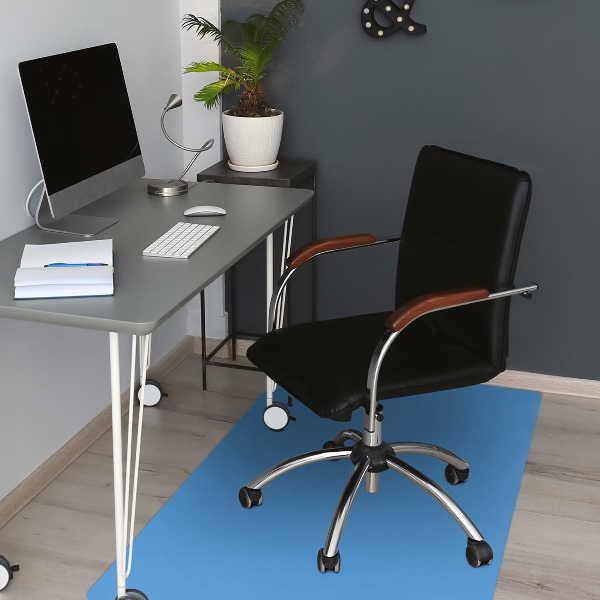Office chair mat color Blue