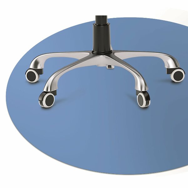 Office chair mat color Blue