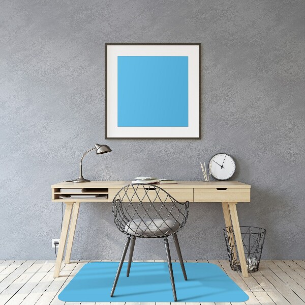 Computer chair mat Bright blue color