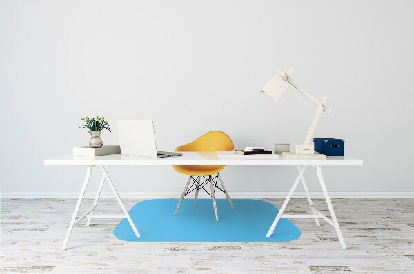 Computer chair mat Bright blue color