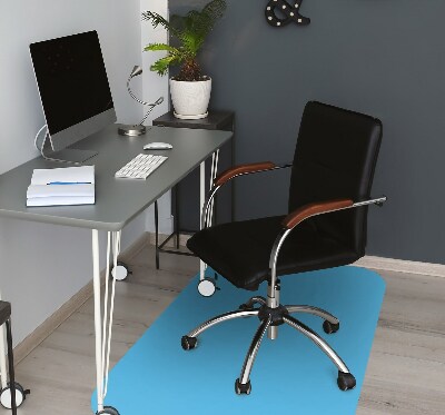 Computer chair mat Bright blue color