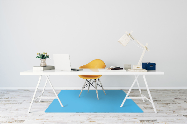 Computer chair mat Bright blue color