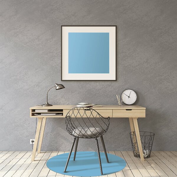 Computer chair mat Bright blue color