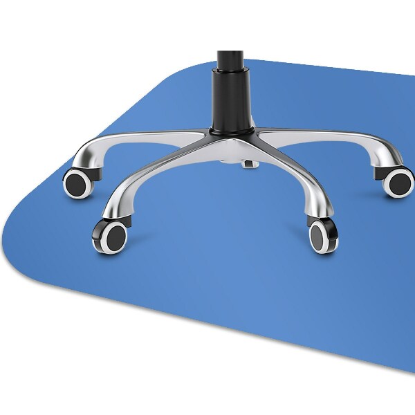 Office chair mat color Azure