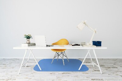 Office chair mat color Azure