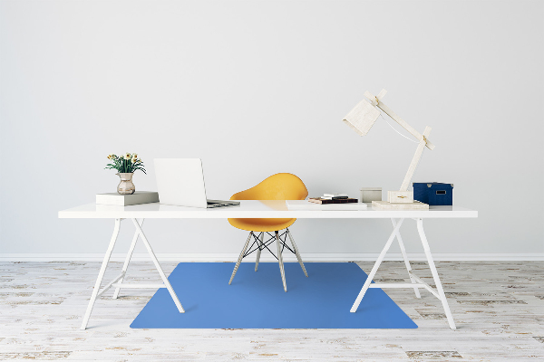 Office chair mat color Azure