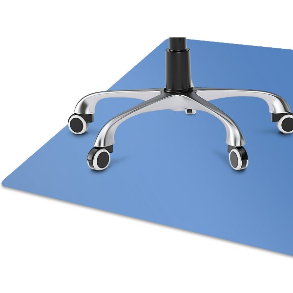Office chair mat color Azure