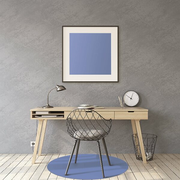 Office chair mat color Azure