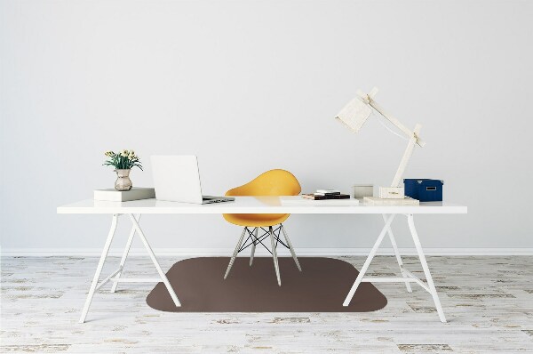 Office chair mat Brown color