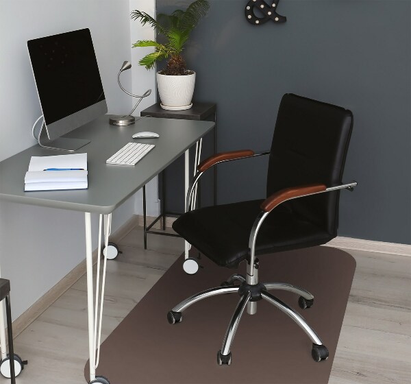 Office chair mat Brown color