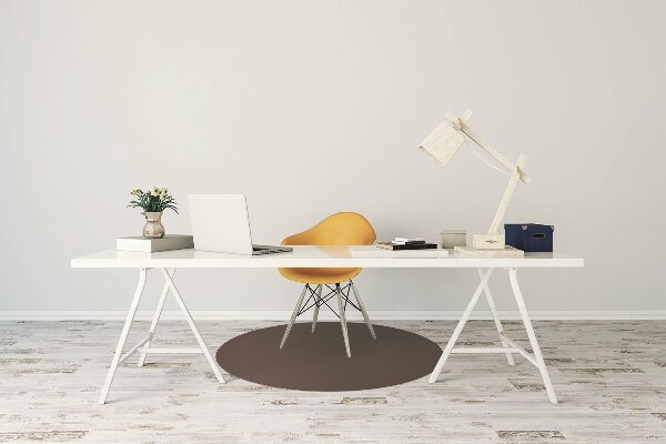 Office chair mat Brown color