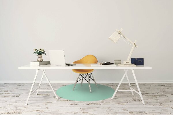 Office chair mat Mint color
