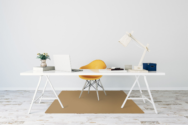 Office chair mat color Gold