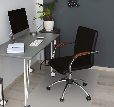 Office chair mat Silver color