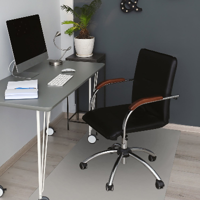 Office chair mat Silver color