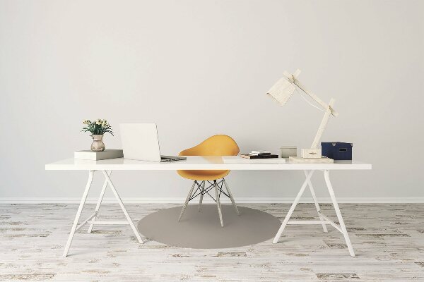 Office chair mat Silver color