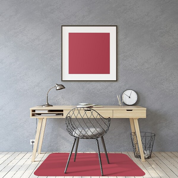 Computer chair mat Dark red color