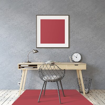 Computer chair mat Dark red color