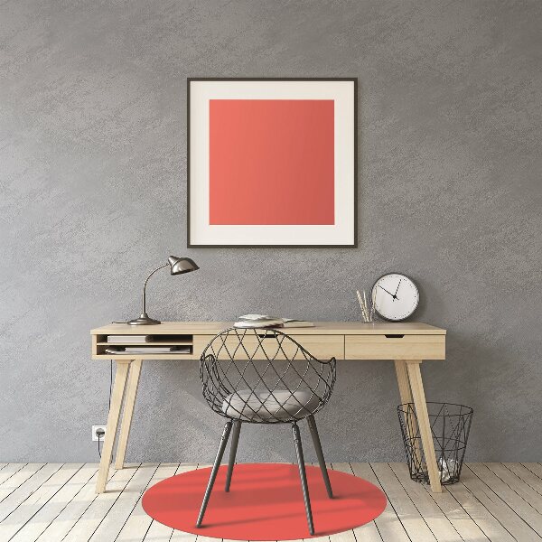 Office chair floor protector Bright red color