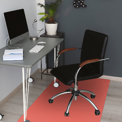 Office chair mat Pastel color orange