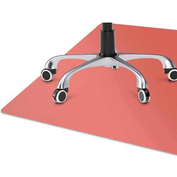 Office chair mat Pastel color orange