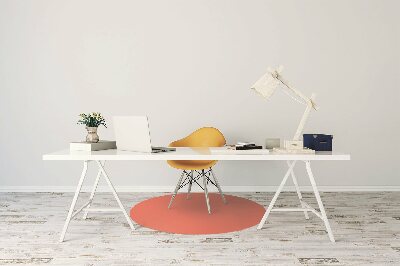 Office chair mat Pastel color orange