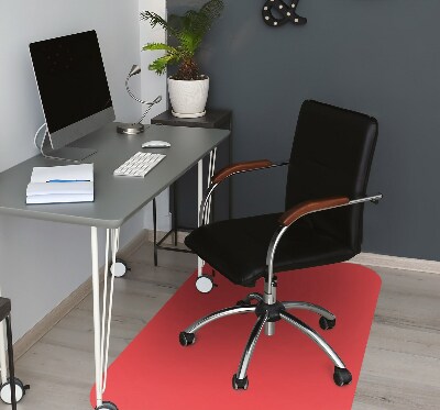 Office chair mat Orange color red