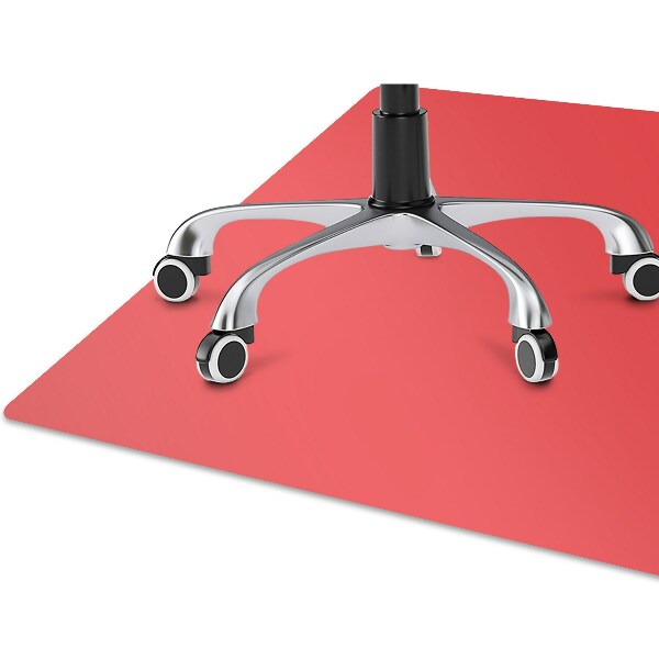 Office chair mat Orange color red