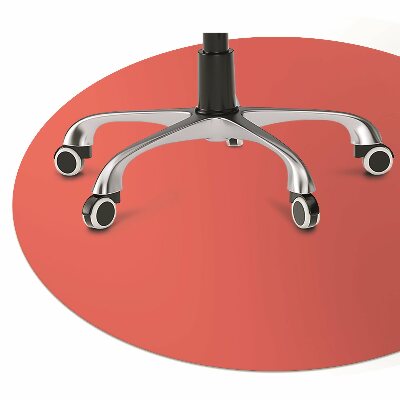 Office chair mat Orange color red
