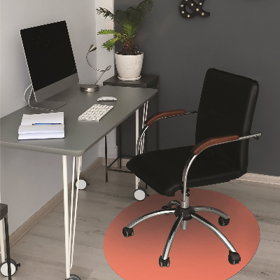 Office chair mat Bright orange color