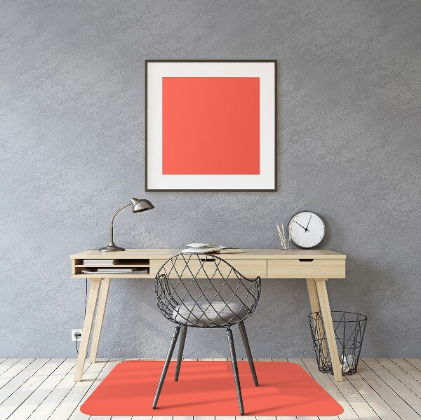 Office chair mat Bright orange color