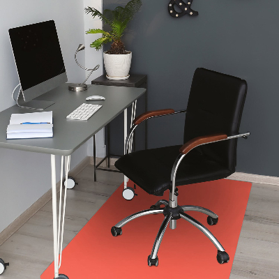 Office chair mat Bright orange color