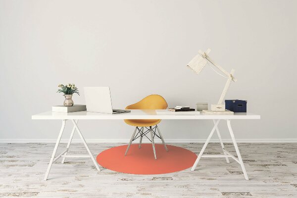 Office chair mat Bright orange color