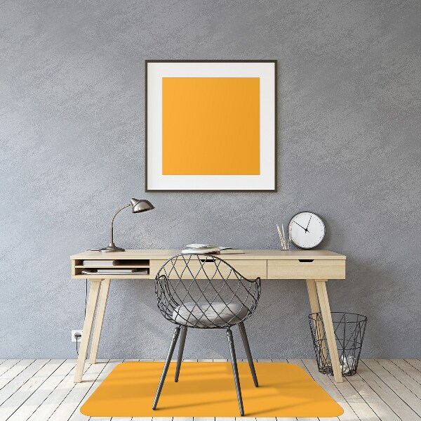 Computer chair mat Dark yellow color
