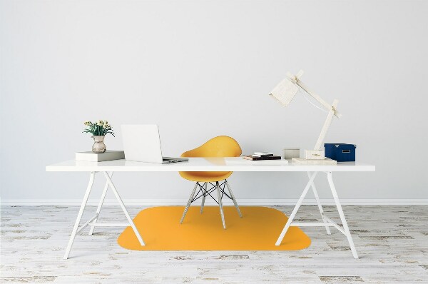Computer chair mat Dark yellow color