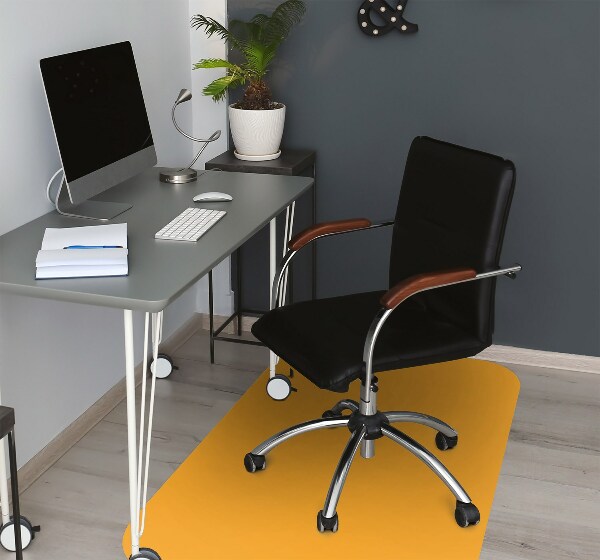 Computer chair mat Dark yellow color